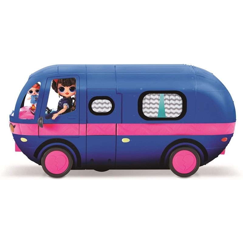 LOL Surprise OMG 4-in-1 Glamper Fashion Camper with 55+ Surprises-Electric  Blue