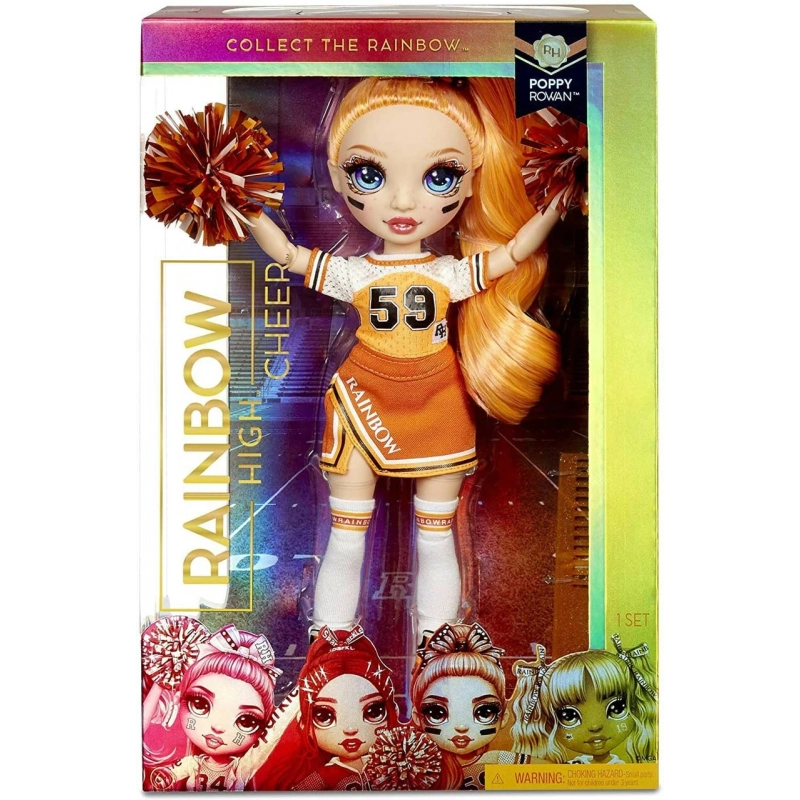 Rainbow High Cheer Doll- Poppy Rowan (Orange) - buy in lol-surprise.