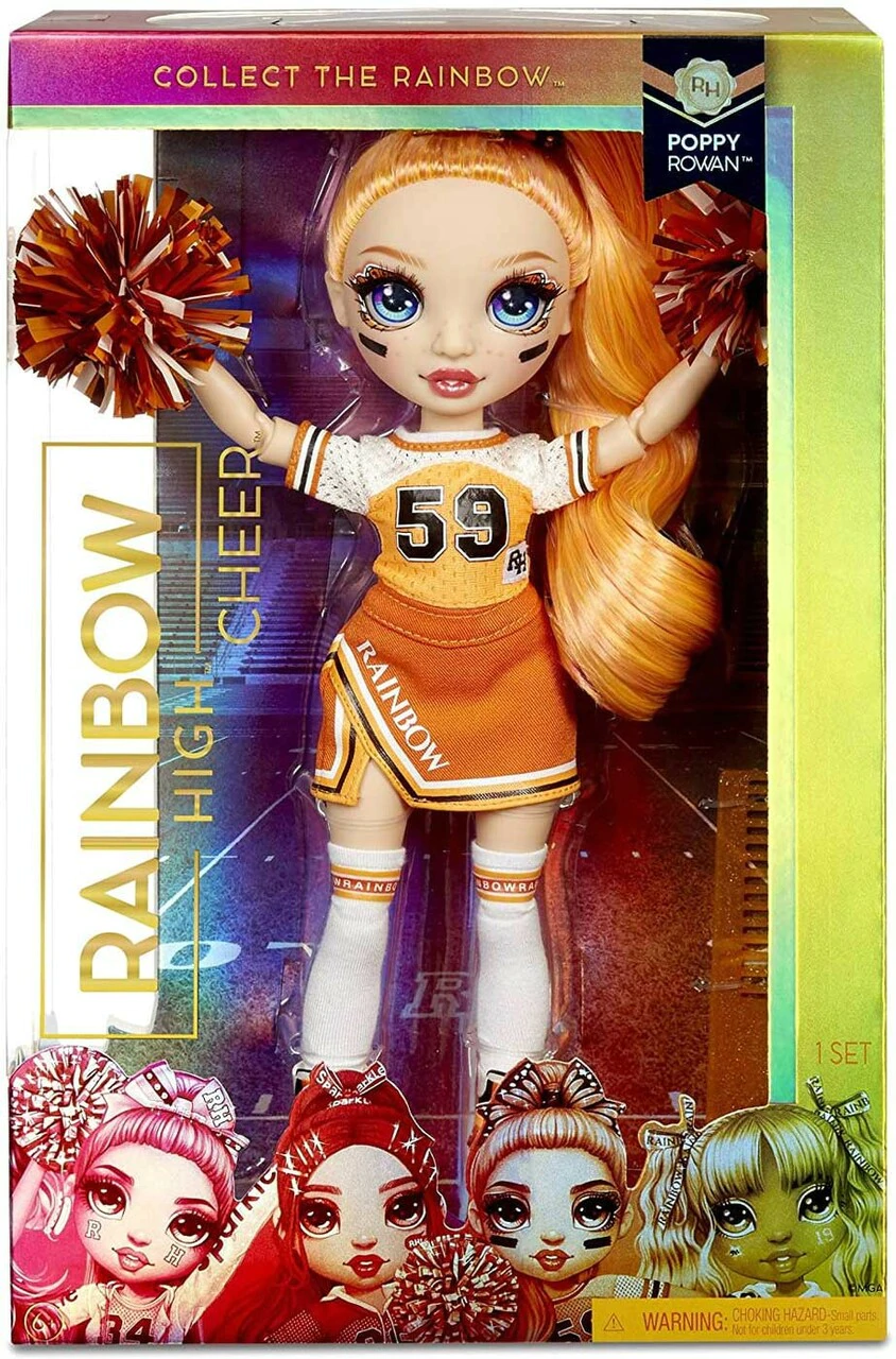 Rainbow High Cheer Doll- Poppy Rowan (Orange)